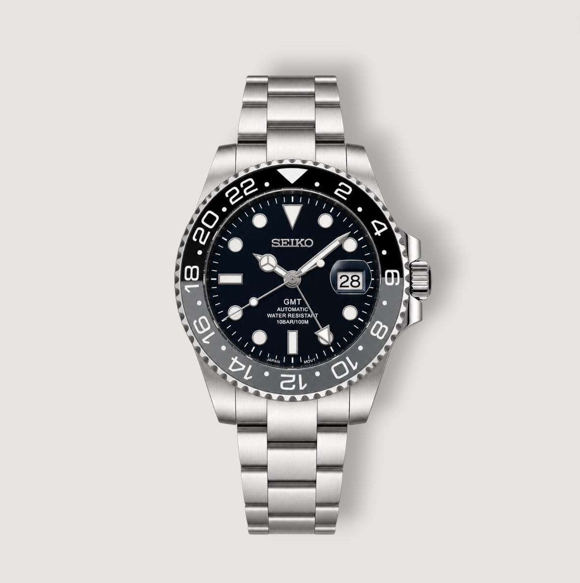 Seiko Mod GMT Onyx Oyster