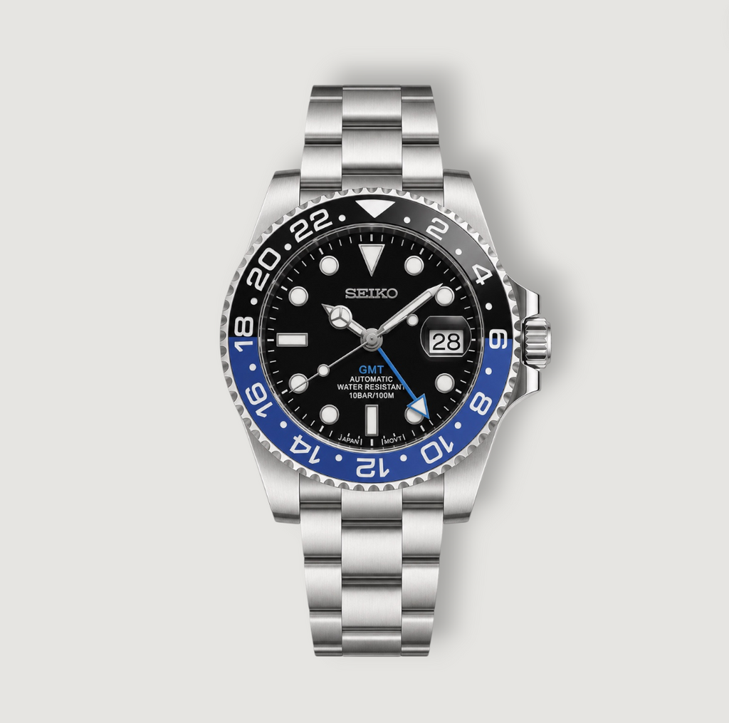 Seiko Mod GMT Batman Oyster