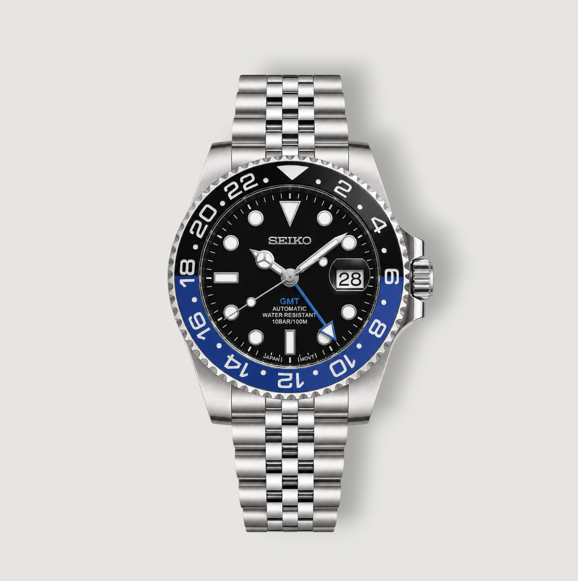 Seiko Mod GMT Batman Jubilée