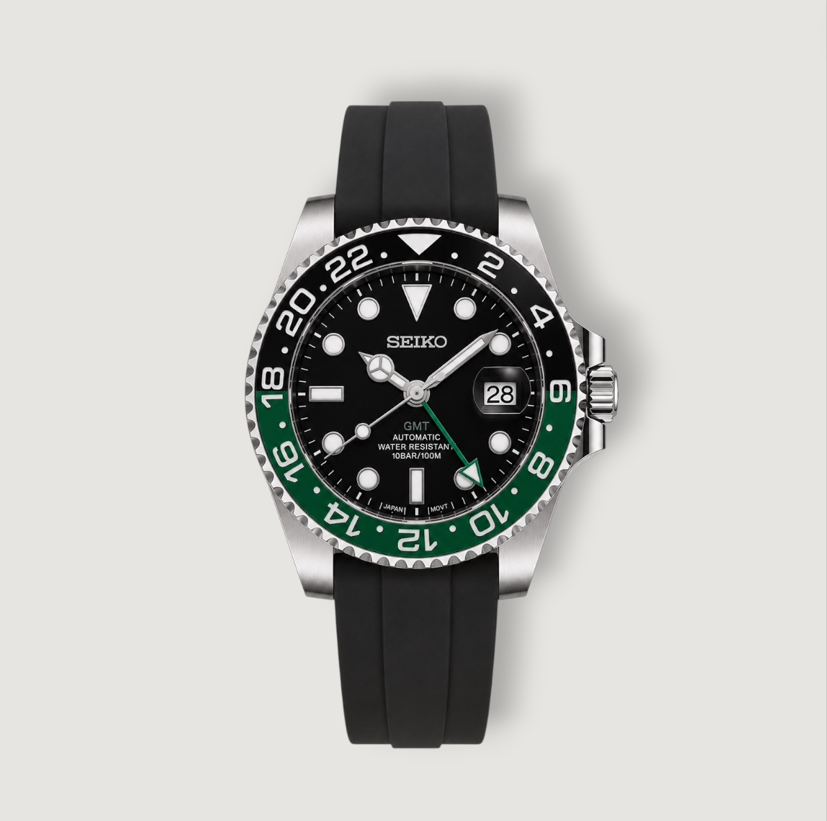 Seiko Mod GMT Sprite Caoutchouc