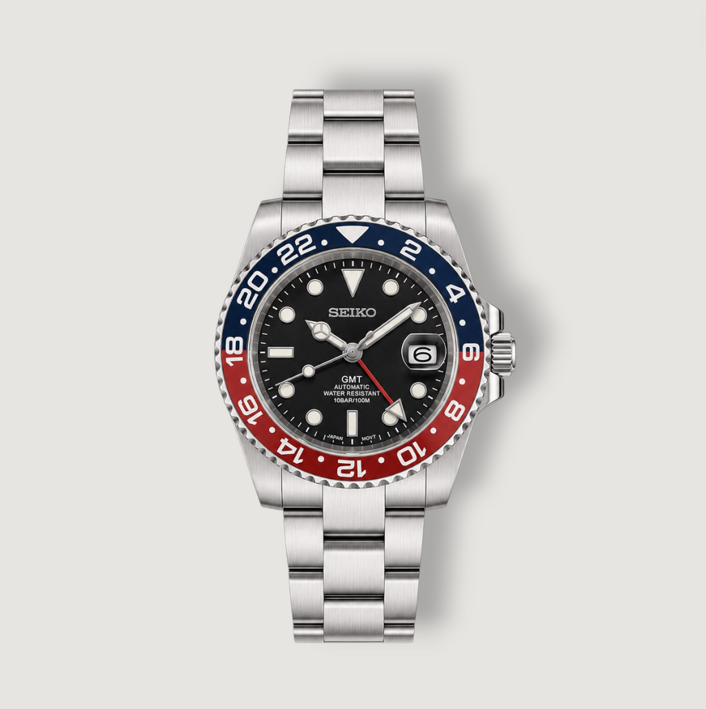 Seiko Mod GMT Pepsi Oyster