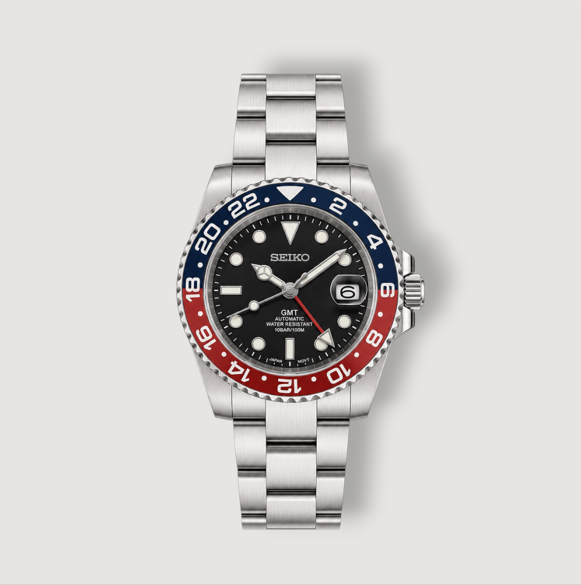 Seiko Mod GMT Pepsi Oyster