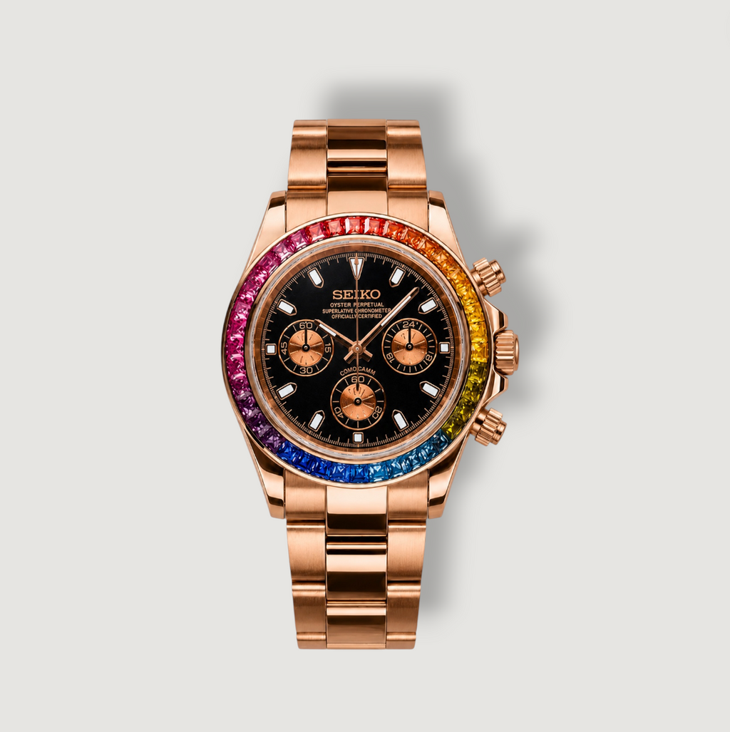 Seiko Mod Chrono Rainbow