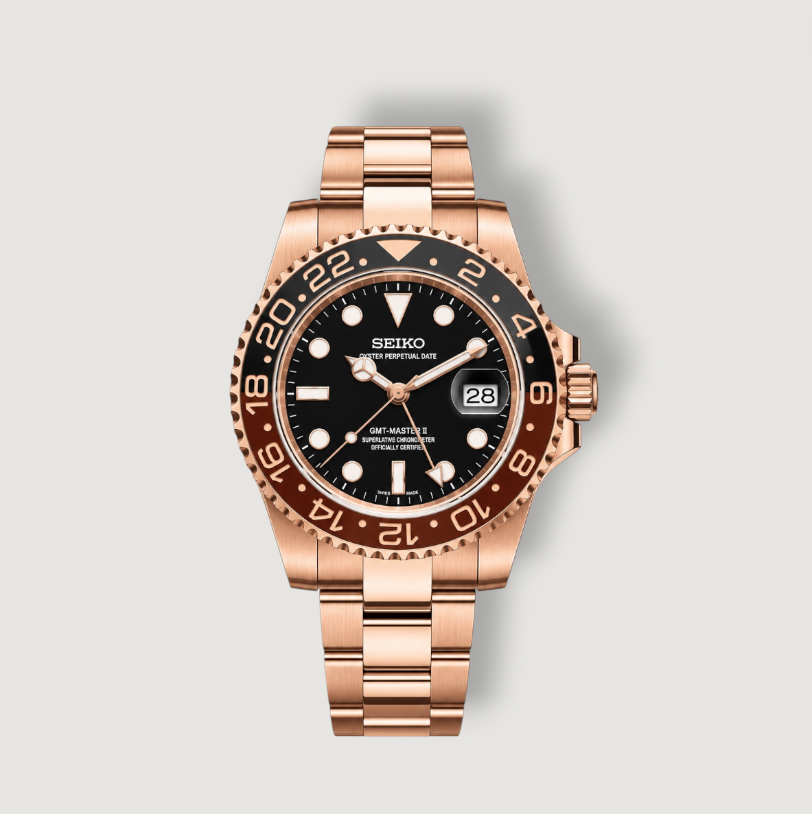 Seiko Mod GMT Root Beer Oyster