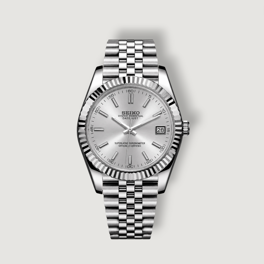 SeikoJust Geriffelt Silber