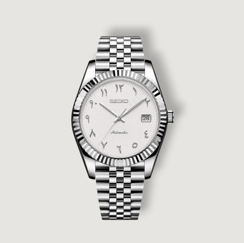 Seiko Just Arabic White