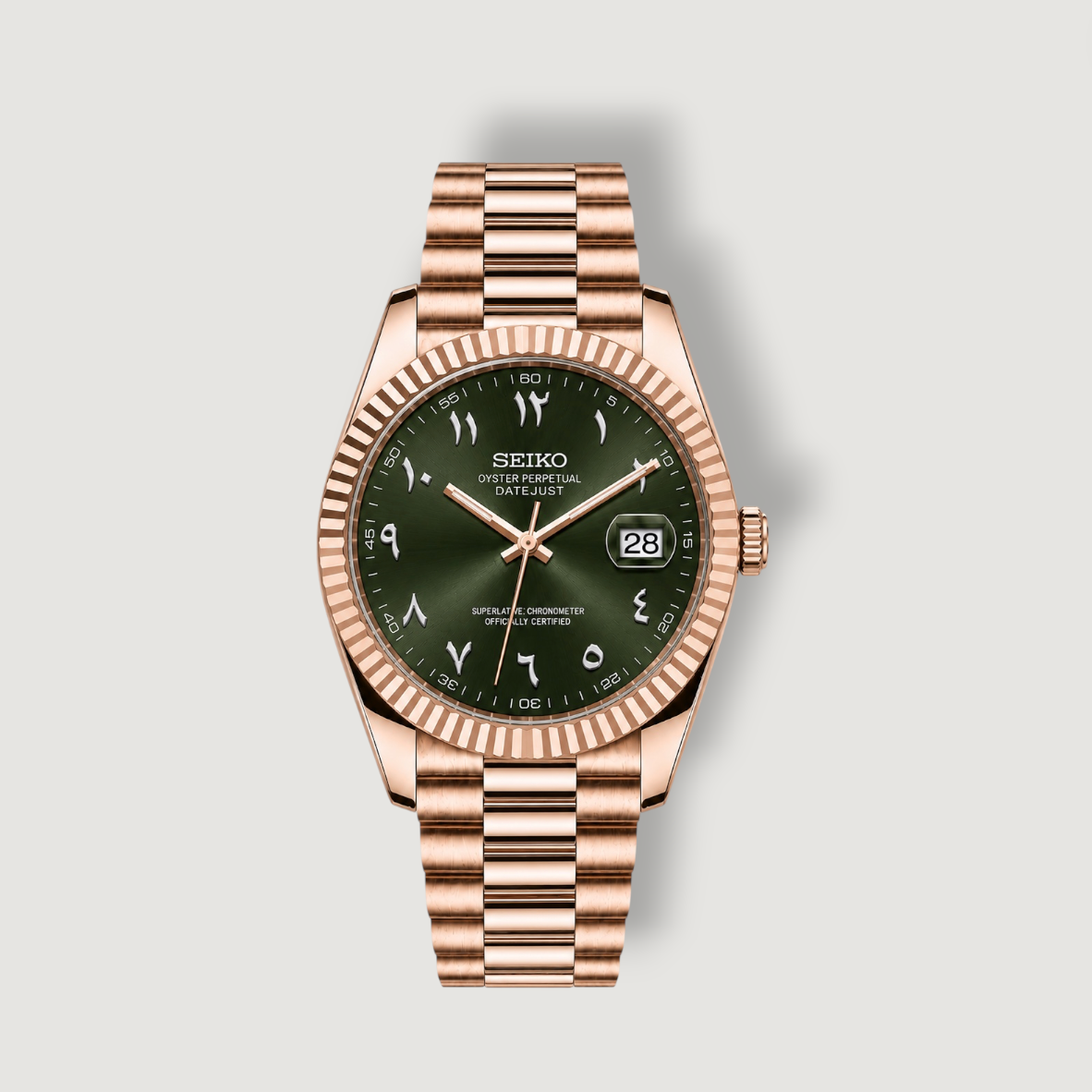 SeikoJust Roségold Grün